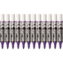 Pentel Maxiflo Whiteboard Marker Chisel Point 7mm Violet Purple Box 12 MWL6-V (Box 12) - SuperOffice