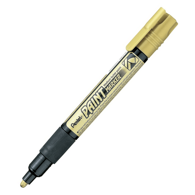 Pentel MMP20 Paint Marker Medium Bullet Point Gold Box 12 MPP20-GLD - SuperOffice