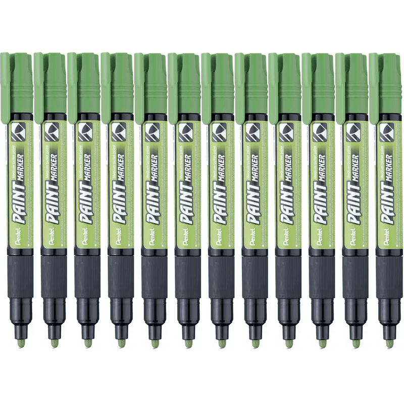Pentel Mmp20 Paint Marker Medium Bullet Point Light Green Box 12 MMP20-K - SuperOffice