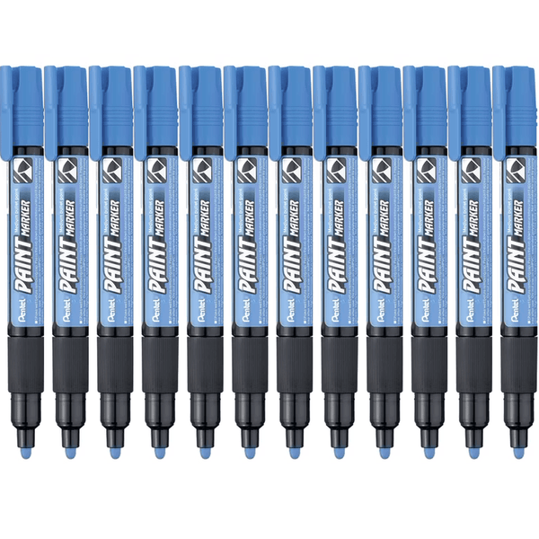 Pentel MMP20 Paint Marker Medium Bullet Point Sky Blue Box 12 MMP20-SKBLU - SuperOffice