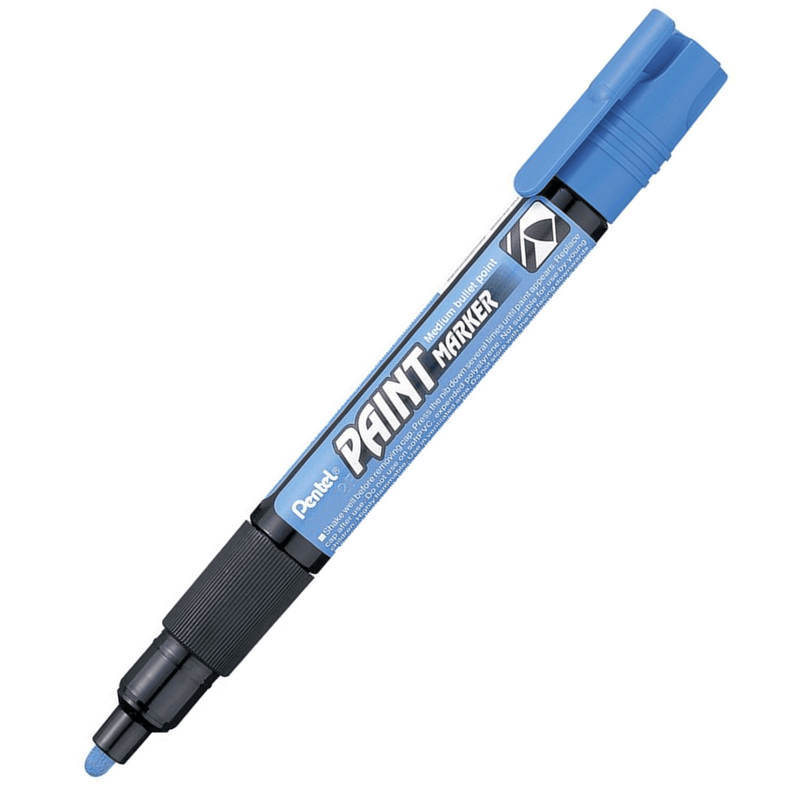Pentel MMP20 Paint Marker Medium Bullet Point Sky Blue Box 12 MMP20-SKBLU - SuperOffice