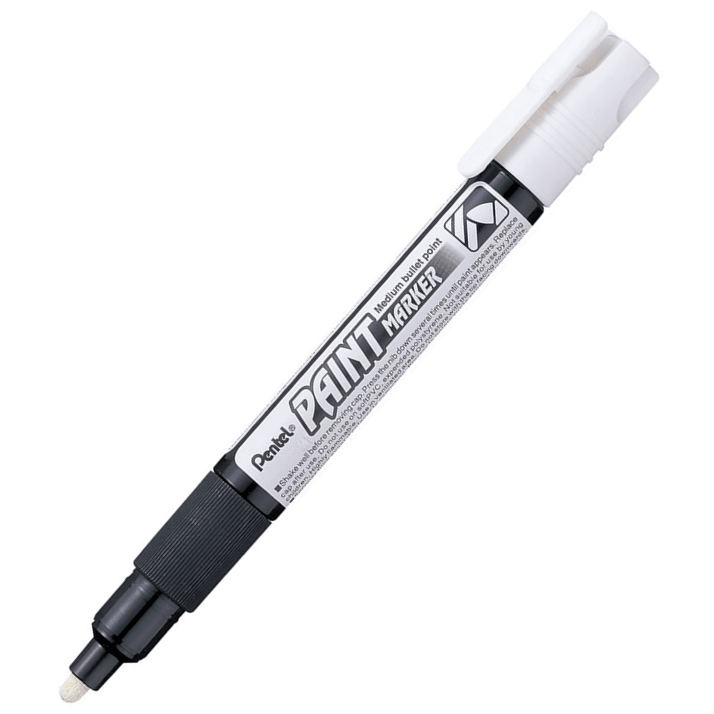 Pentel MMP20 Paint Marker Medium Bullet Point White Box 12 MMP20-WHT - SuperOffice