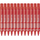 Pentel N50 Permanent Marker Bullet Tip 1.5mm Red Box 12 N50-B (Box 12) - SuperOffice