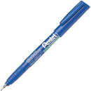 Pentel Nmf50 Green Label Permanent Marker 0.5Mm Blue NMF50C - SuperOffice