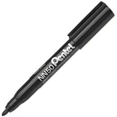 Pentel Nn50 Green Label Permanent Marker Bullet Point Black NN50A - SuperOffice