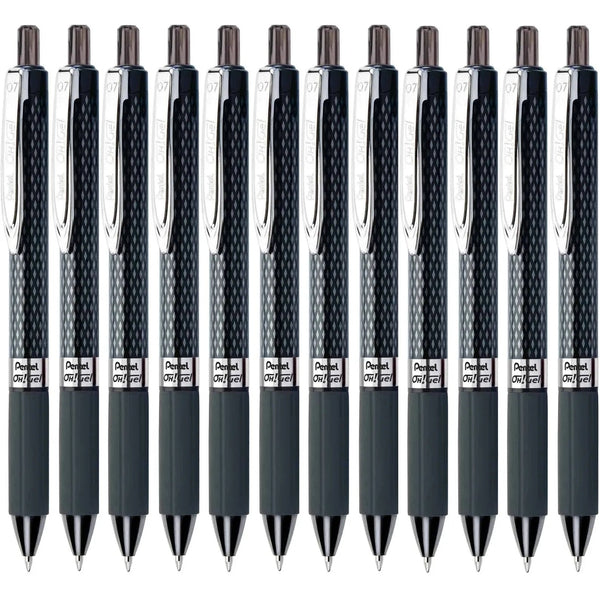 Pentel Oh! K497 Retractable Gel Rollerball Pen 0.7mm Black Box 12 K497-A (Box 12) - SuperOffice
