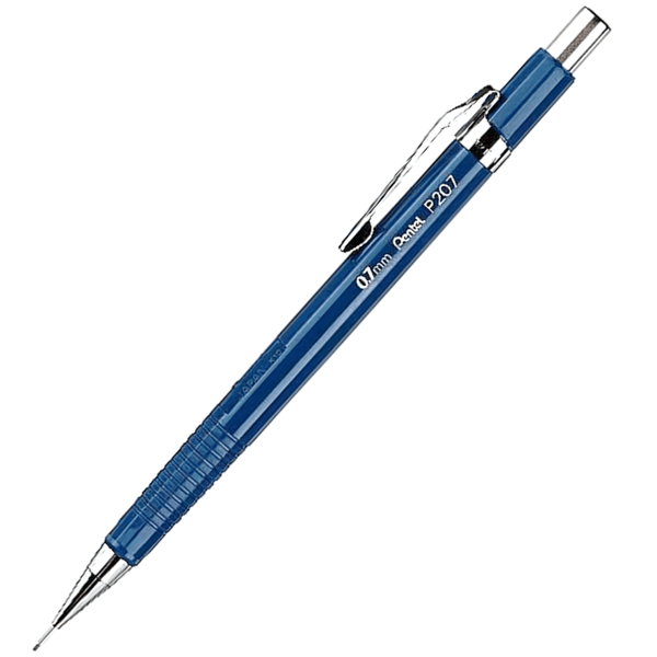 Pentel P207 Mechanical Drafting Pencil 0.7mm Pacer Premium Metal Tip P207-C (1 Pencil) - SuperOffice