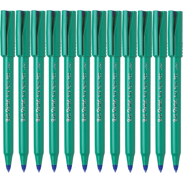 Pentel R50 Rollerball Pen Fine 0.8mm Blue Box 12 R50-C (Box 12) - SuperOffice