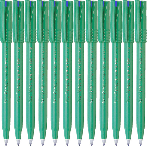 Pentel R56 Ball Pens 0.6mm Extra Fine Blue Box 12 R56-C (Box 12) - SuperOffice