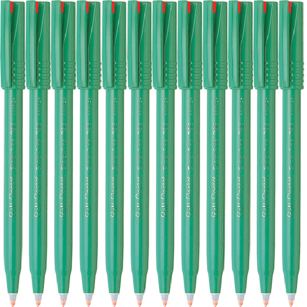 Pentel R56 Ball Pens 0.6mm Extra Fine Red Box 12 R56-B (Box 12) - SuperOffice