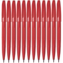 Pentel S520 Sign Pen Medium Fibre Tip 0.8mm Red Box 12 S520-B (Box 12) - SuperOffice
