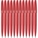 Pentel S520 Sign Pen Medium Fibre Tip 0.8mm Red Box 12 S520-B (Box 12) - SuperOffice