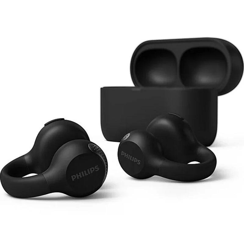 Philips 2000 Series Open-Ear True Wireless Earbuds Earphones Clip On TAQ2000BK/97 - SuperOffice