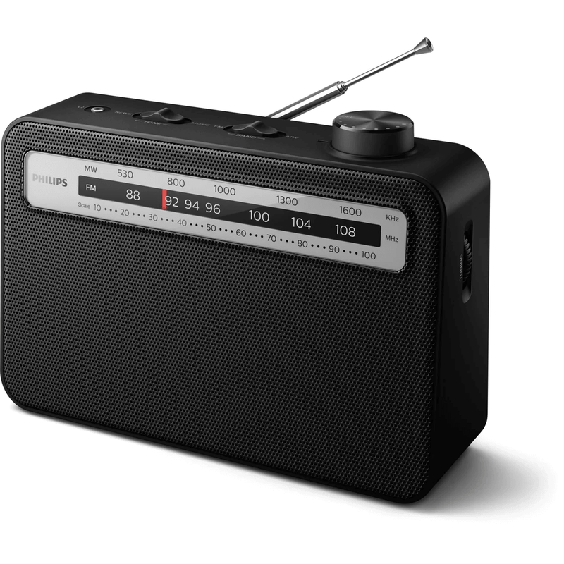 Philips TAR2506 Portable Radio Analog FM/MW 3.5" Speaker TAR2506 - SuperOffice