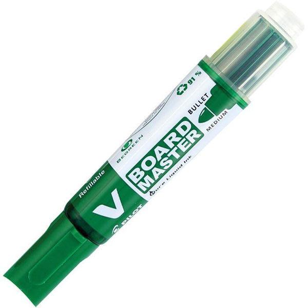 Pilot Begreen V Board Master Whiteboard Marker Bullet Point 6.0Mm Green Box 10 660104 - SuperOffice