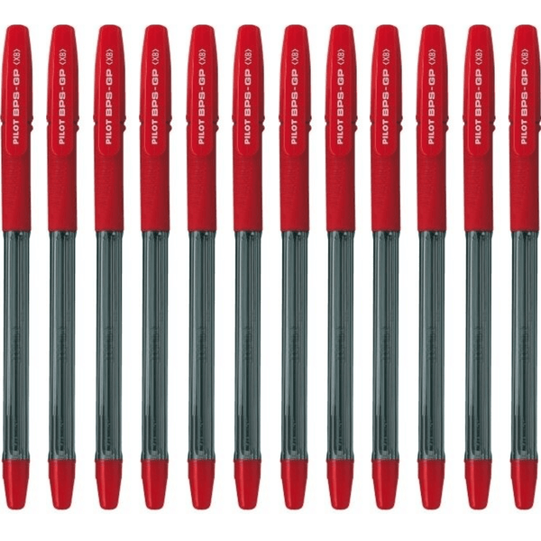 Pilot BPS-GP Ballpoint Pen Extra Broad 1.6mm Red Box 12 623235 (Box 12) - SuperOffice