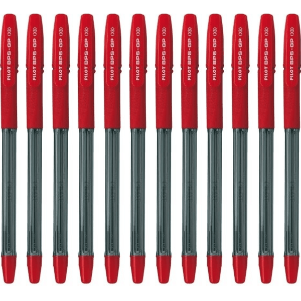 Pilot BPS-GP Ballpoint Pen Extra Broad 1.6mm Red Box 12 623235 (Box 12) - SuperOffice