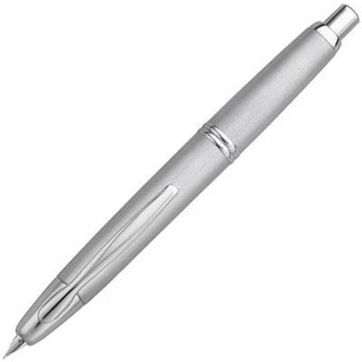Pilot Capless Fountain Pen Retractable Medium Nib Silver Barrel 624831 - SuperOffice