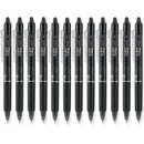 Pilot Frixion Clicker Erasable Gel Ink Pen 0.7mm Black Box 12 BLRTFR7B - SuperOffice