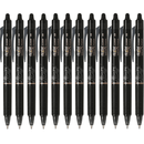 Pilot Frixion Clicker Retractable Erasable Gel Ink Pen 1.0mm Black Box 12 622870 (Box 12) - SuperOffice