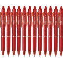 Pilot Frixion Clicker Retractable Erasable Gel Ink Pen 1.0mm Red Box 12 622872 (Box 12) - SuperOffice