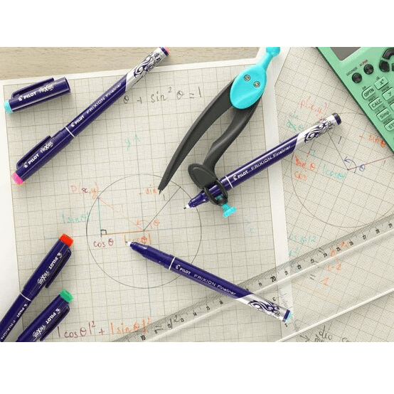 Pilot Frixion Erasabl Fineliner Marker Pens 0.45mm Assorted Colours Pack 12 SW-FF-S12 - SuperOffice