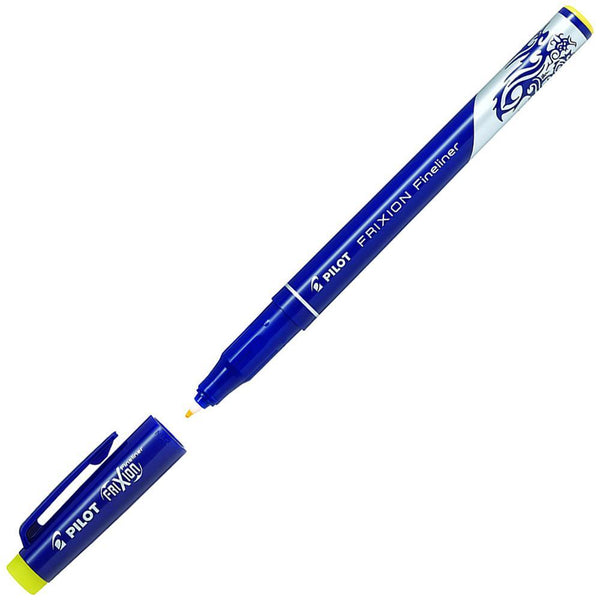 Pilot Frixion Erasable Fineliner Pen 0.45Mm Yellow SW-FF-Y - SuperOffice