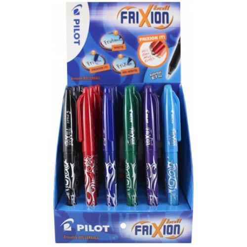 Pilot Frixion Erasable Gel Ink Pen 0.7Mm Assorted Display 24 622741 - SuperOffice