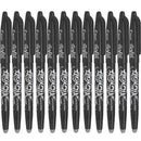 Pilot Frixion Erasable Gel Ink Pen 0.7mm Black Box 12 BLFR7B - SuperOffice
