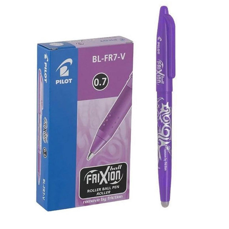 Pilot Frixion Erasable Gel Ink Pen 0.7mm Violet Purple Box 12 622705 (Box 12) - SuperOffice