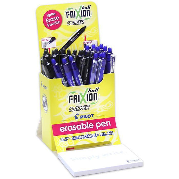 Pilot Frixion Erasable Gel Ink Retractable Pen 0.7Mm Black And Blue Display 24 622744 - SuperOffice