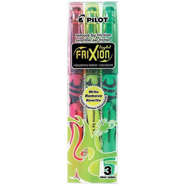 Pilot Frixion Erasable Highlighter 4.0Mm Assorted Wallet 3 SW-FL-S3 - SuperOffice