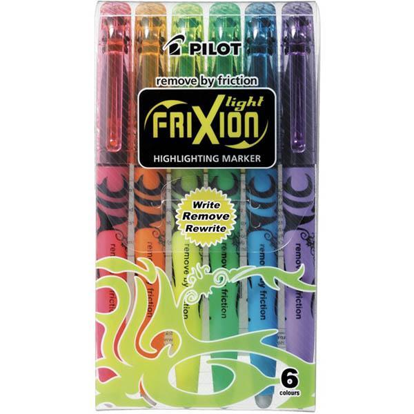 Pilot Frixion Erasable Highlighter 4.0Mm Assorted Wallet 6 SW-FL-S6 - SuperOffice