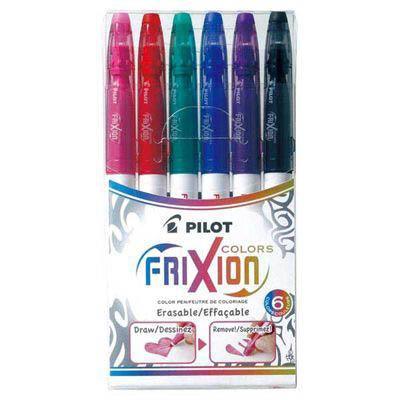 Pilot Frixion Erasable Marker 2.5Mm Assorted Wallet 6 SWFCS6 - SuperOffice