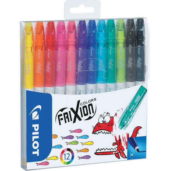 Pilot Frixion Erasable Markers 2.5mm Assorted Wallet 12 622664/SWFCS12 - SuperOffice