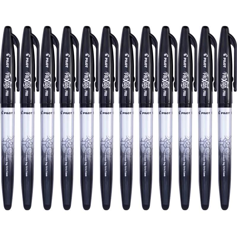 Pilot Frixion Pro Erasable Gel Ink Pen 0.7mm Black Box 12 622761 (Box 12) - SuperOffice