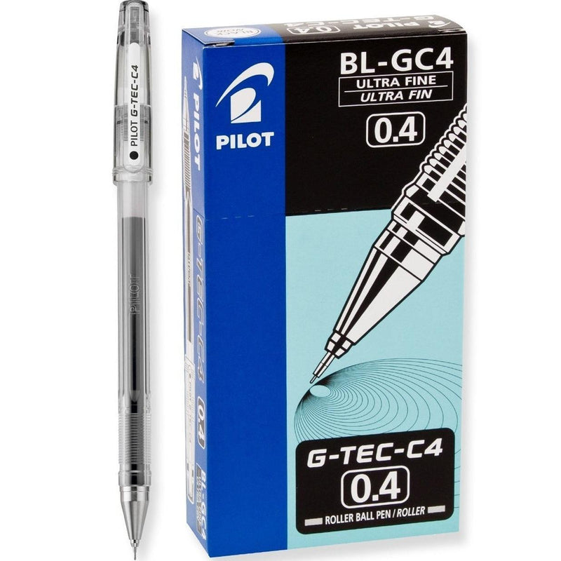 Pilot G-Tec-C4 Rollerball Pen 0.4mm Black Box 12 622831 (Box 12) - SuperOffice