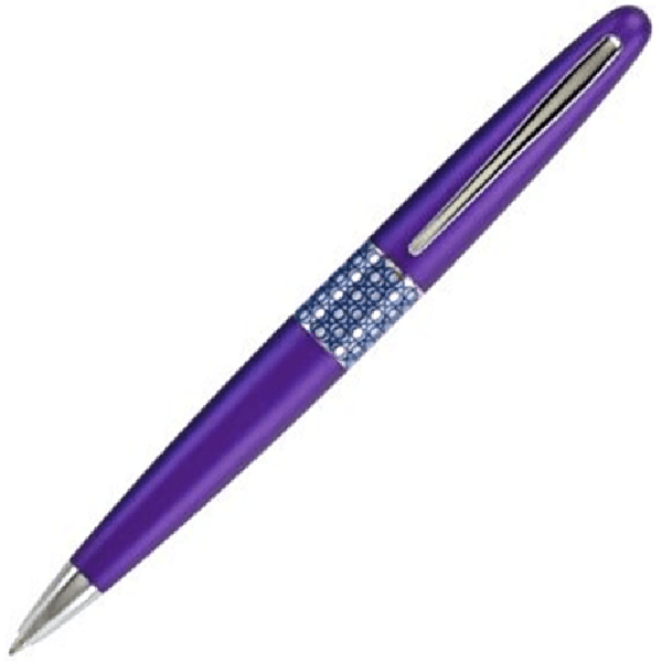 Pilot Metropolitan Ballpoint Pen Ellipse Violet Purple Medium Nib Black 624806 - SuperOffice