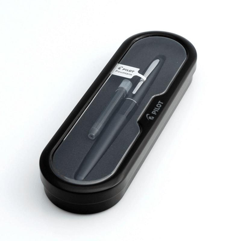 Pilot Metropolitan Fountain Pen Black Barrel Medium Nib Black 624729 - SuperOffice