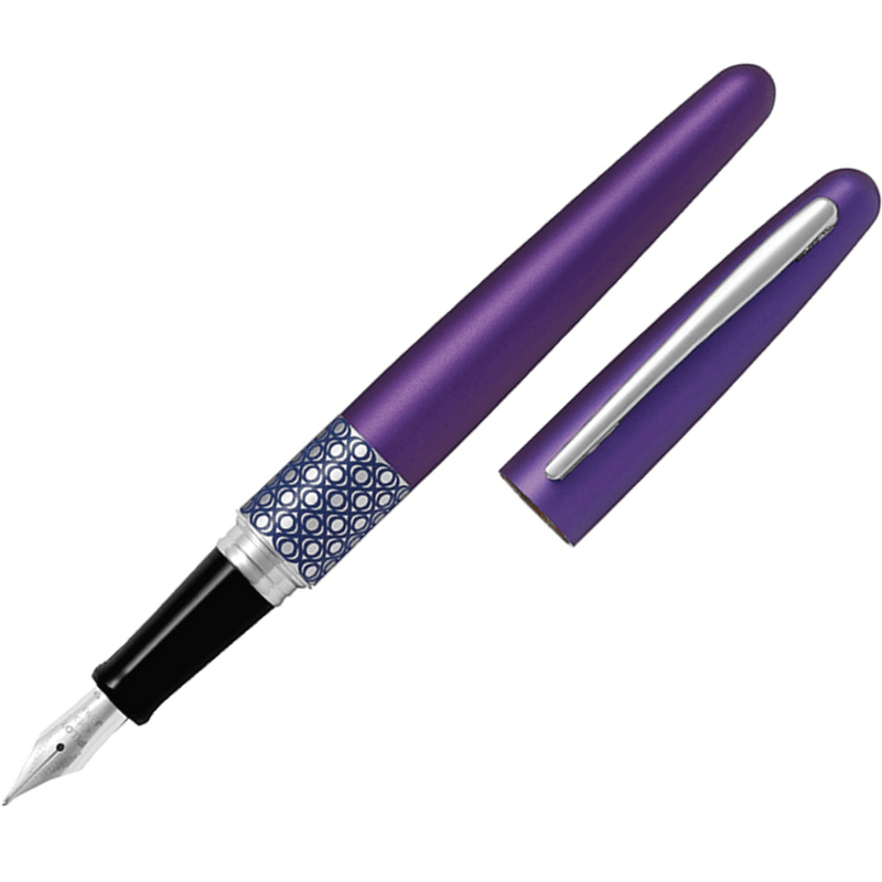 Pilot Metropolitan Fountain Pen Ellipse Violet Purple Fine Nib Black 624825 - SuperOffice