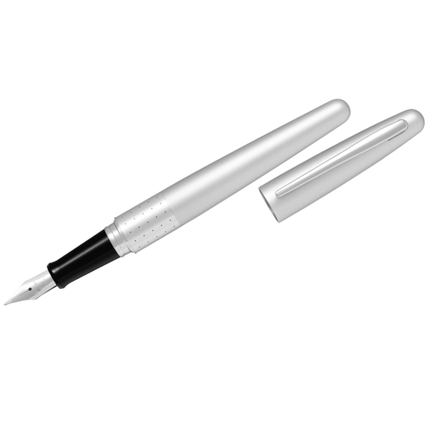 Pilot Metropolitan Fountain Pen Silver Barrel Fine Nib Black 624829 - SuperOffice