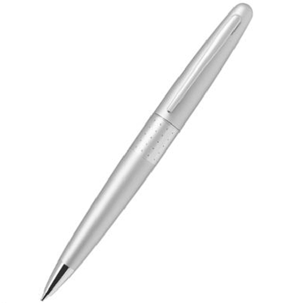 Pilot MR1 Metropolitan Ballpoint Pen Medium Black Ink Silver Barrel BPMR1MSIDB/624738 - SuperOffice