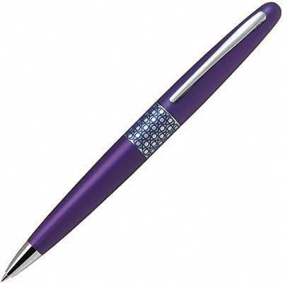 Pilot Mr3 Ballpoint Pen Ellipse Medium Black Ink Violet Barrel BPMR3MEPB - SuperOffice