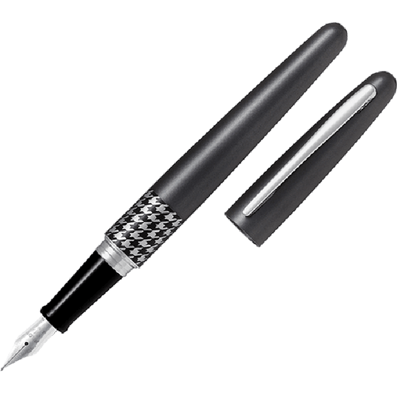 Pilot MR3 Metropolitan Fountain Pen Grey Houndstooth Medium Nib Black 624801 - SuperOffice