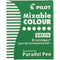 Pilot Parallel Pen Ink Cartridge Green Pack 6 616115 - SuperOffice