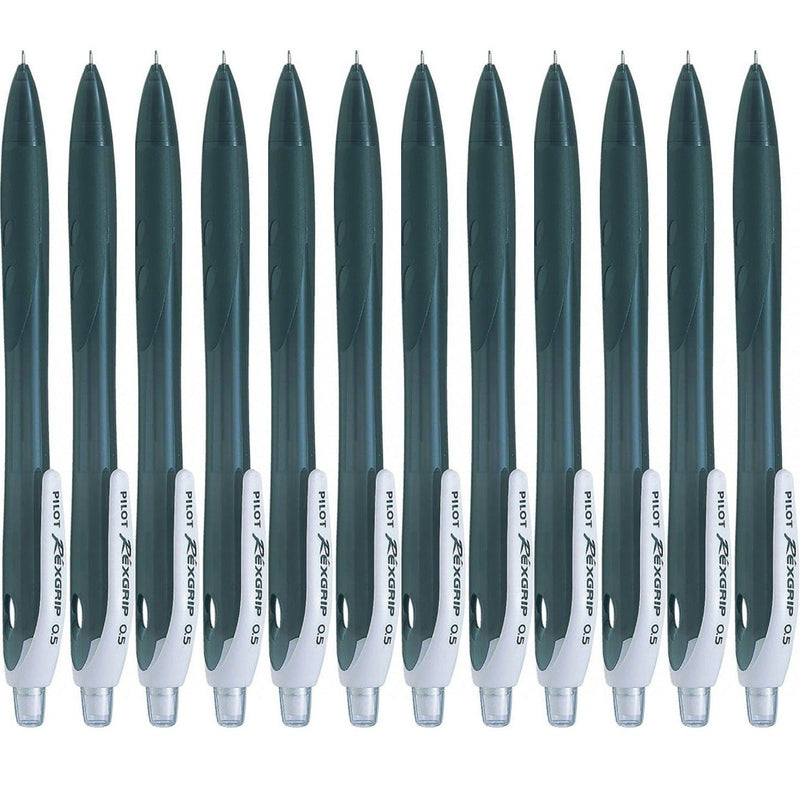 Pilot Rexgrip Mechanical Pencil Hb 0.5Mm Black Box 12 612350 - SuperOffice