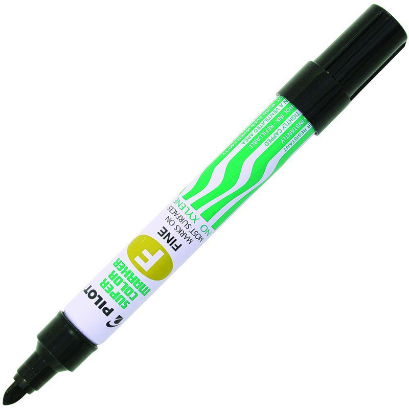 Pilot Sca-F Super Colour Permanent Marker Bullet Fine 4.0Mm Black SCA-F-B - SuperOffice
