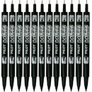 Pilot SCA-TM Twin Permanent Marker Extra Fine/Fine Black Box 12 603661 (Box 12) - SuperOffice