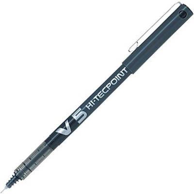 Pilot V5 Hi-Techpoint Rollerball Pen 0.5Mm Black 620101 - SuperOffice