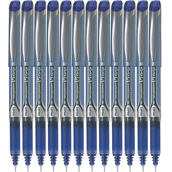 Pilot V5 Hi-Tecpoint Grip Pen Extra Fine 0.5Mm Blue Box 12 623642 (Box 12) - SuperOffice